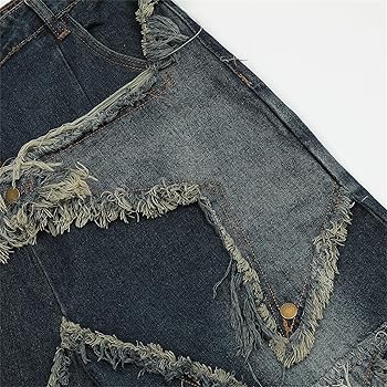 パンツ MAZZ double waist jorts LRG Jean Shorts Mens 42 Baggy Embroidered Skate Jorts